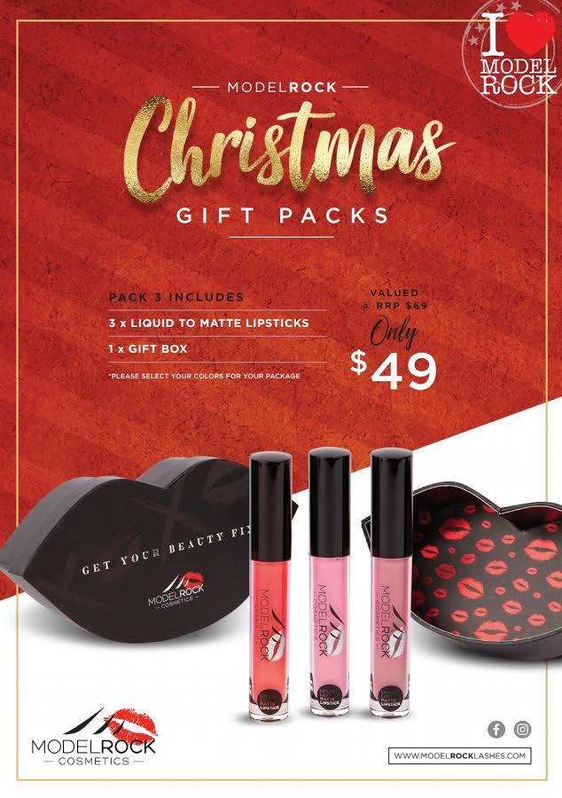 Modelrock Christmas Pack #3 - Any 3 Matte Lipsticks