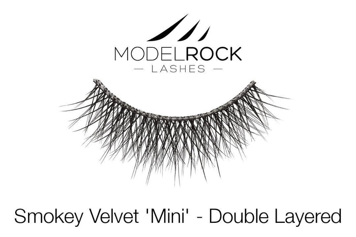 Model Rock Double Layered Lashes - Smokey Velvet Mini